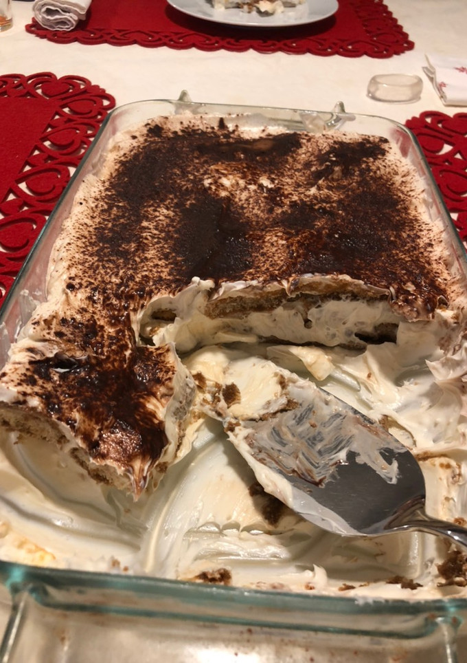 Una foto de Tiramisú pobre