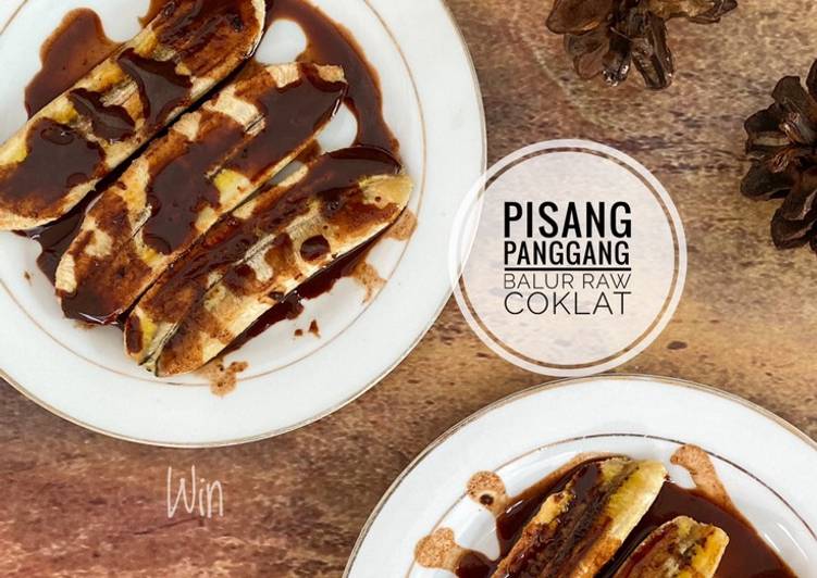 Resep Pisang Panggang Siram Raw Coklat Anti Gagal
