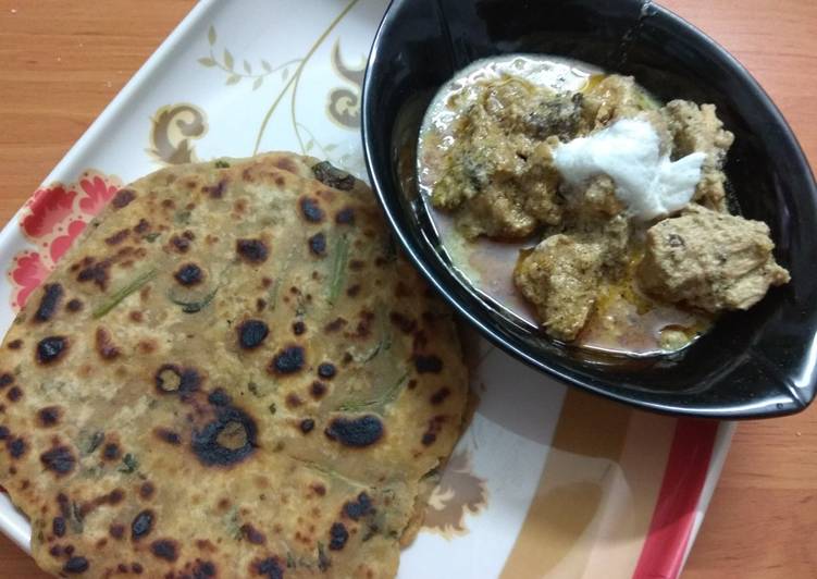 Easiest Way to Make Speedy Malai Chicken and Dhaniya Paratha