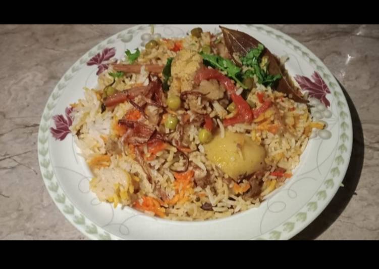 How to Prepare Perfect Chicken &amp; vegetable pulao