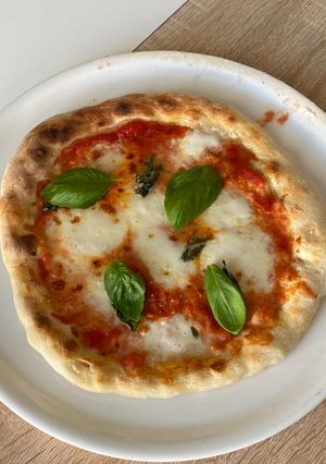 Una foto de Pizza margarita