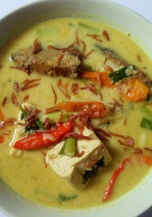 Foto resep Ikan tahu kuah santan kuning