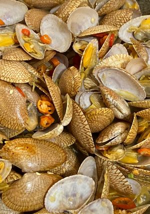 Foto resep 36. Kerang Batik Masak Pedas