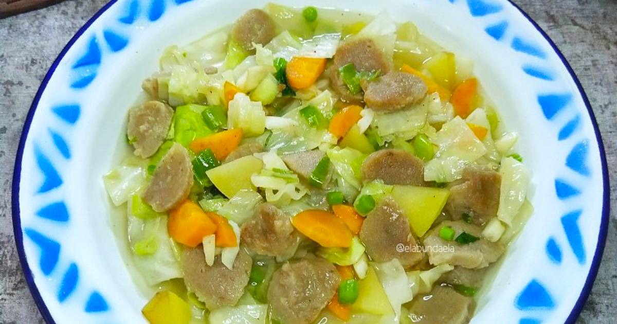 Resep Cah Kubis Bakso Oleh Bunda Ela Cookpad