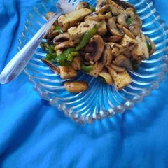 A picture of Sauted paneer Mushroom.
