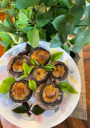 A picture of Baked Mushrooms.