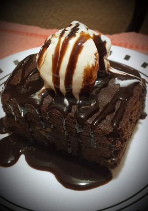 A picture of Healthy Dark Chocolate Brownie.