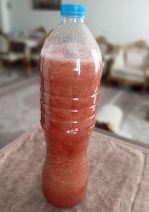 عکسی از دستور اسموتی هندوانه با شیره انگور