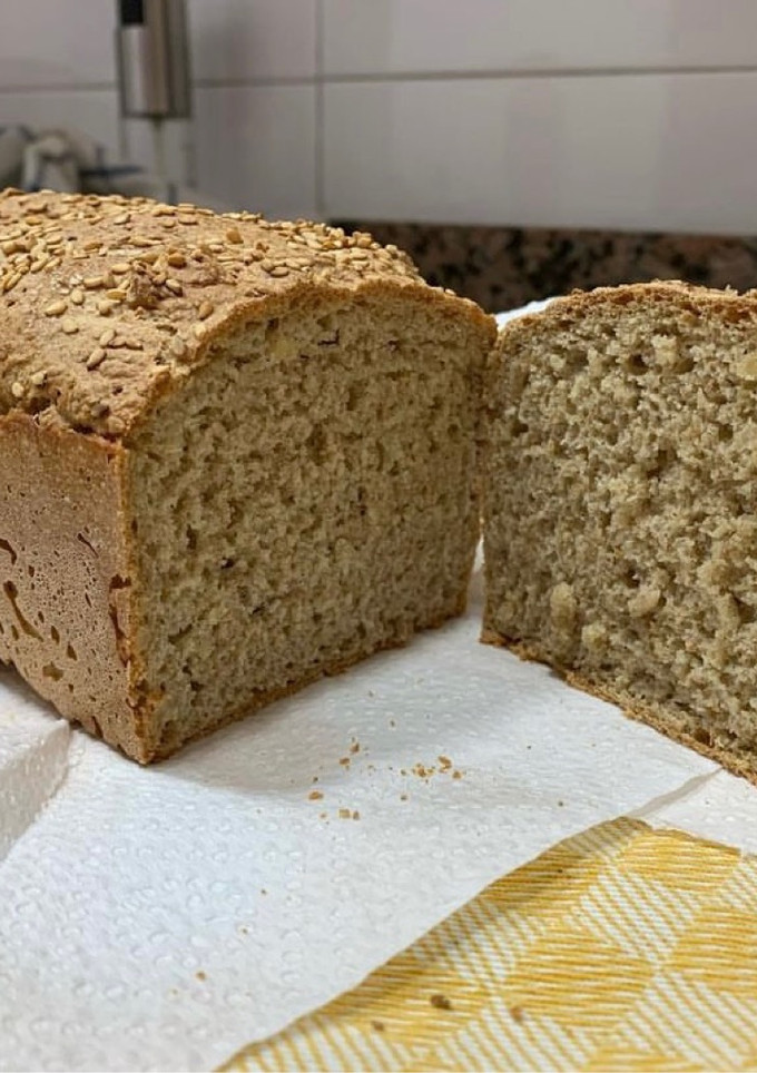Una foto de Pan integral sin amasado