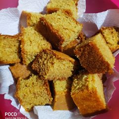 Wheat flour sponge cake A picture of Wheat flour sponge cake.