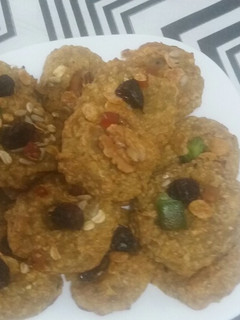Una foto de Galletitas con banana, coco, avena y compañía