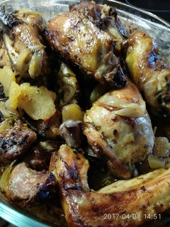 Una foto de Pollo de campo especiado al horno
