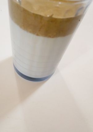 A picture of Dalgona coffee.