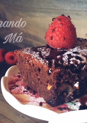 Una foto de Brownie de Chocolate con Espelta