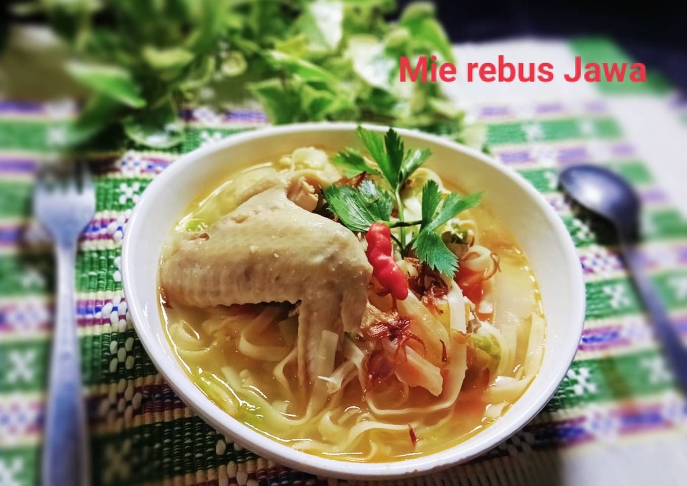 Mie rebus Jawa