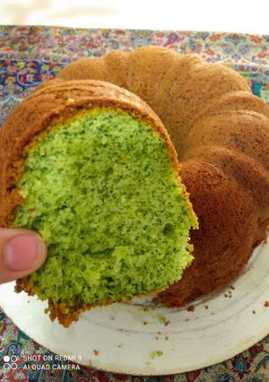 عکسی از دستور کیک اسفناج