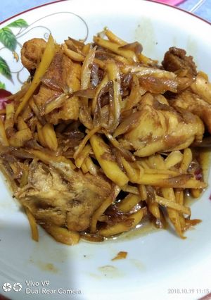 Foto resep Ayam kampung masak jahe kecap