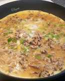 Trứng chiên thịt bằm