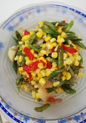 Foto resep Oseng jagung kacang panjang