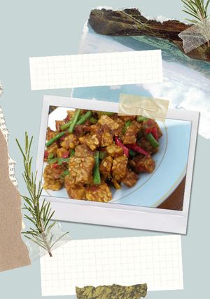 Foto resep Sambel Goreng Tempe Kacang panjang #Menu tanggal Tua😅
