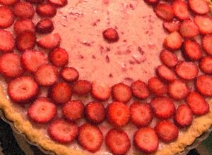 Una foto de Pie de frutilla
