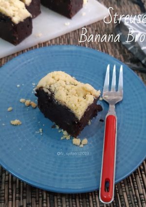 Foto resep Streusel Banana Brownies