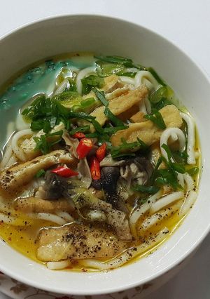 Hình của món Bánh canh chay.