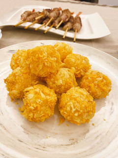 氣炸鍋料理 <海鮮> 爆醬起司蝦球 的食譜成品照片
