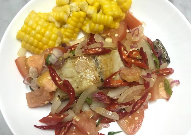 Langkah Mudah untuk Membuat Gindara Sambal Matah (clean eat), Lezat Sekali