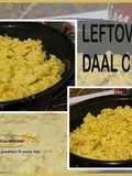 Leftover daal chawal