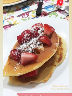 Una foto de Panqueques dulces súper fácil