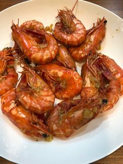 奶油香蒜炒蝦 的食譜成品照片