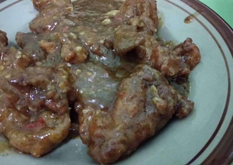 Bagaimana Membuat Chicken wings black paper yang Enak
