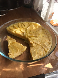 Una foto de Tarta de manzana al microondas