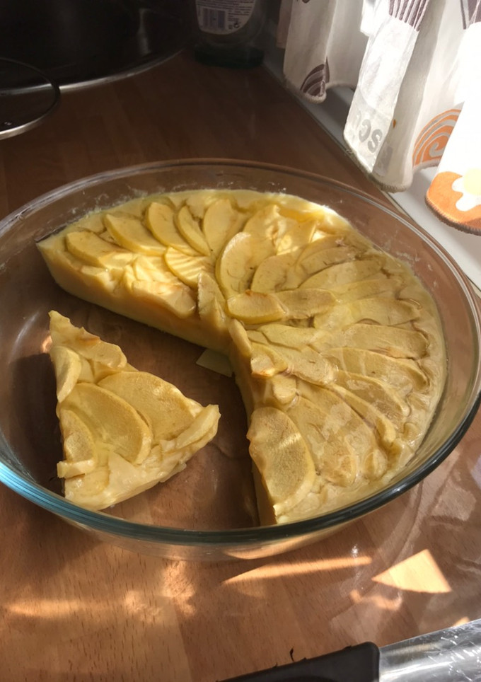 Una foto de Tarta de manzana al microondas