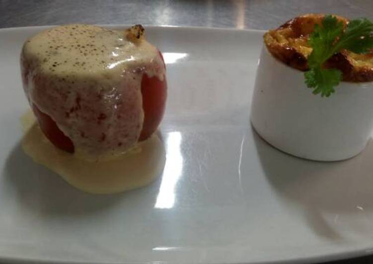 Rocoto relleno con pastel de papa