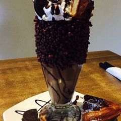 Chocolate Ice cream Milkshake A picture of Chocolate Ice cream Milkshake.