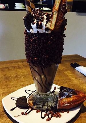 A picture of Chocolate Ice cream Milkshake.