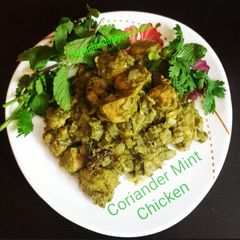 Coriander and mint chicken A picture of Coriander and mint chicken.