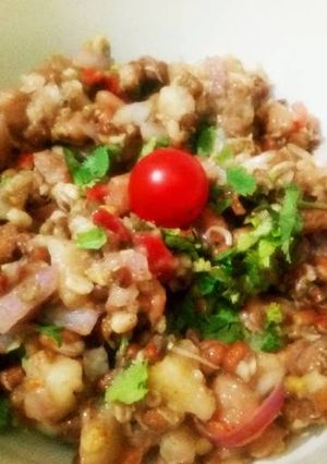 A picture of Rajma Chat.