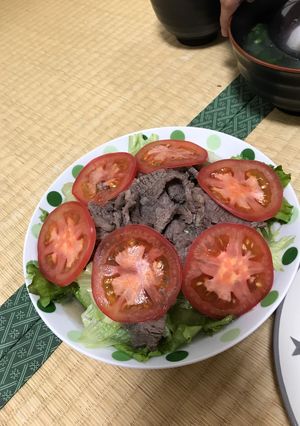 Hình của món Bò xà lách.