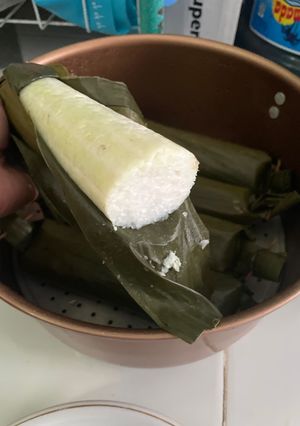 Foto resep Lontong daun magicom