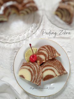 Foto resep Puding Zebra Roti Tawar