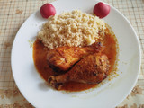 Muslitos de pollo especiados con cuscús en Airfryer o al horno