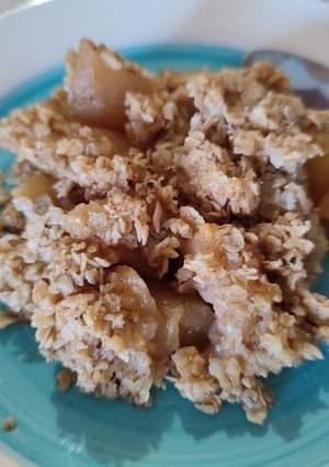 Φωτογραφία της συνταγής Apple crumble με νιφάδες βρώμης