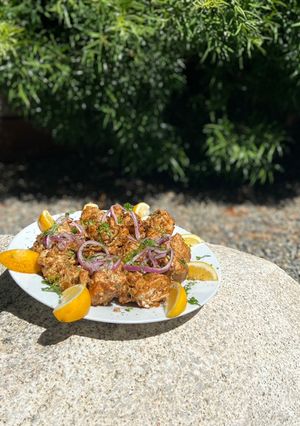 A picture of Malai Kabab with Chicken.