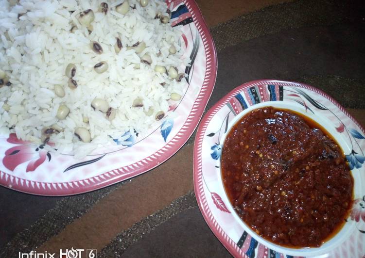 Recipe of Quick Rice n beans with stew