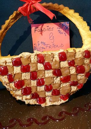 A picture of Tart with chocolate mousse.