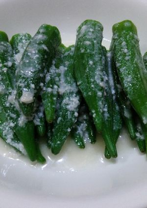 減醣夏曰涼拌菜-鹽麴秋葵 的食譜成品照片