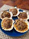 Vieiras al horno a la gallega